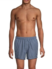 Crinkled Nylon Swim Trunks