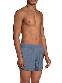 Crinkled Nylon Swim Trunks