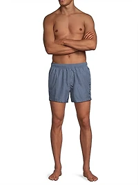 Crinkled Nylon Swim Trunks