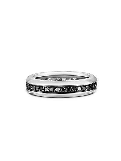 Streamline Band Ring in 18K White Gold