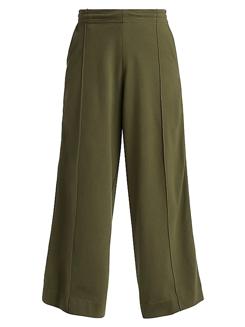 Wide-Leg Track Pants