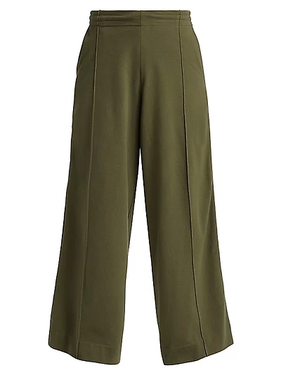 Wide-Leg Track Pants