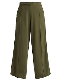 Wide-Leg Track Pants