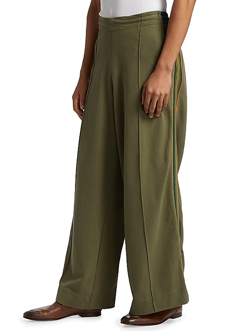 Wide-Leg Track Pants