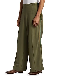 Wide-Leg Track Pants
