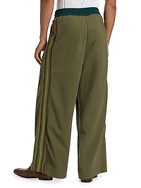 Wide-Leg Track Pants