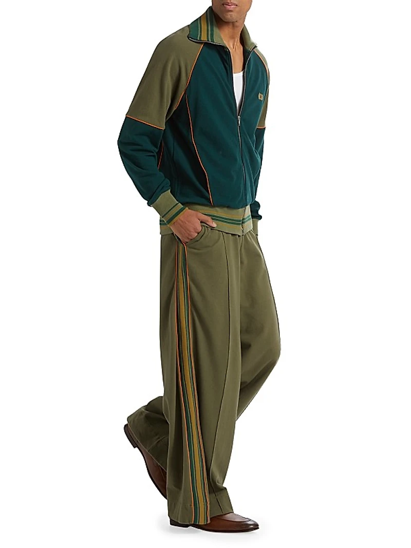 Wide-Leg Track Pants