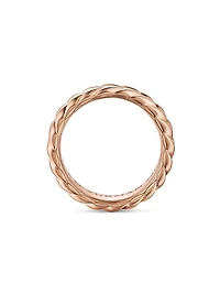 Chevron Band Ring 18K Rose Gold