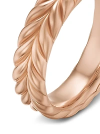 Chevron Band Ring 18K Rose Gold