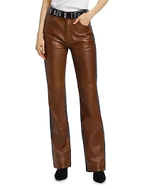 Joan Paneled Straight-Leg Jeans