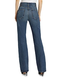 Joan Paneled Straight-Leg Jeans
