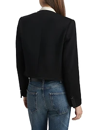 Joni Virgin Wool Open-Front Jacket