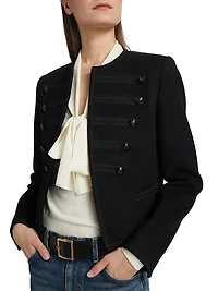 Joni Virgin Wool Open-Front Jacket