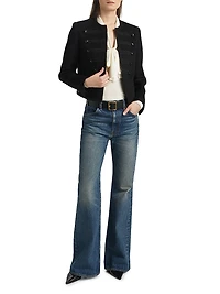 Joni Virgin Wool Open-Front Jacket