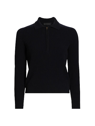 Braxton Wool Rib-Knit Sweater