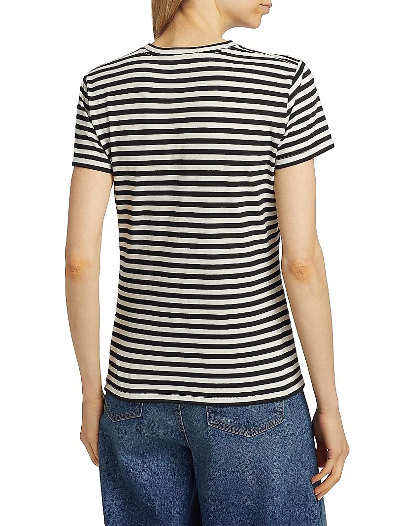 Mariela Striped Cotton T-Shirt