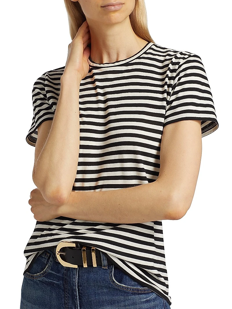 Mariela Striped Cotton T-Shirt