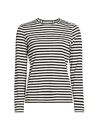 Susana Striped Cotton Long-Sleeve T-Shirt