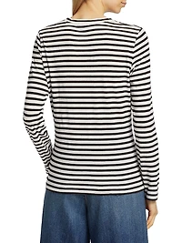 Susana Striped Cotton Long-Sleeve T-Shirt
