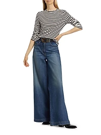 Susana Striped Cotton Long-Sleeve T-Shirt