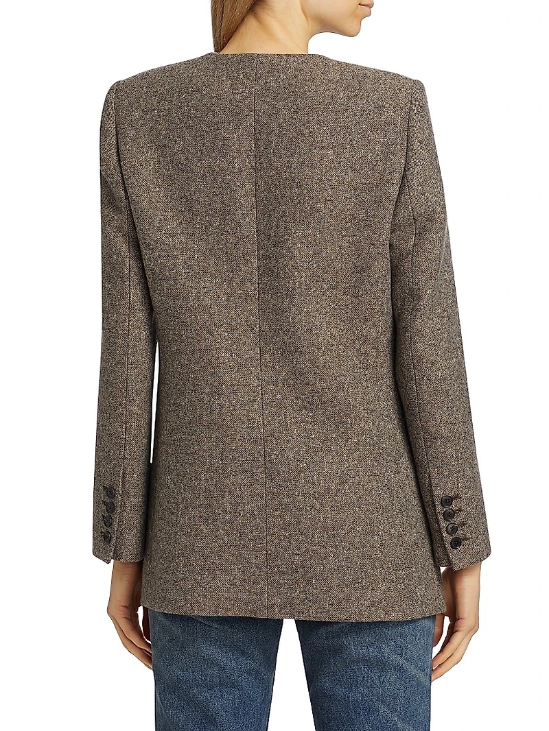 Gabriella Wool-Blend Tweed Jacket