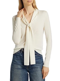 Ayla Wool Tieneck Sweater