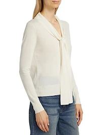 Ayla Wool Tieneck Sweater
