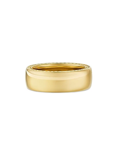 Streamline Band Ring in 18K Yellow Gold