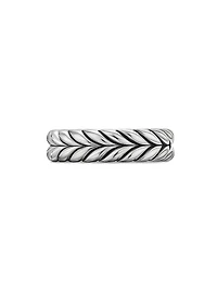 Chevron Band Ring Sterling Silver