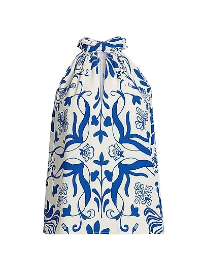 Yvette Floral Halter Top