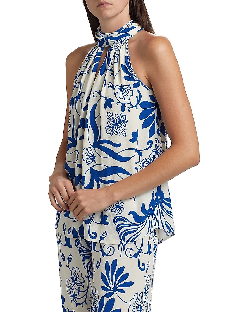 Yvette Floral Halter Top