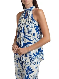 Yvette Floral Halter Top