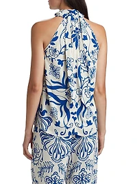 Yvette Floral Halter Top