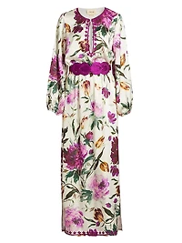 Emani Floral Belted Maxi Dress