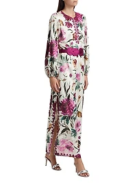 Emani Floral Belted Maxi Dress