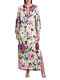 Emani Floral Belted Maxi Dress
