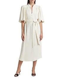 Dani Tie-Waist Midi-Dress