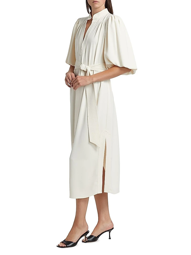 Dani Tie-Waist Midi-Dress