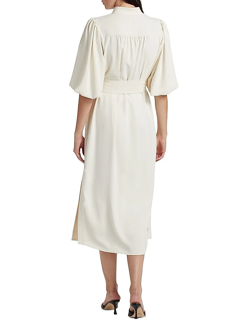 Dani Tie-Waist Midi-Dress