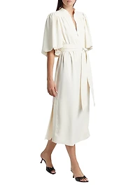 Dani Tie-Waist Midi-Dress