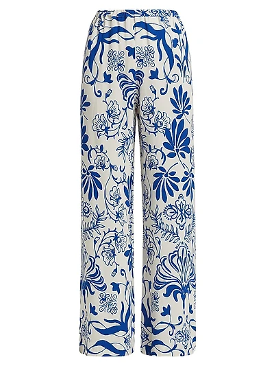 Devon Printed Wide-Leg Pants