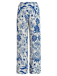 Devon Printed Wide-Leg Pants