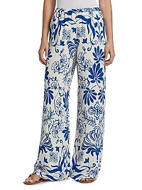 Devon Printed Wide-Leg Pants