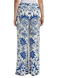 Devon Printed Wide-Leg Pants