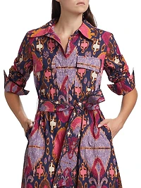 Bassa Printed Midi Shirtdress