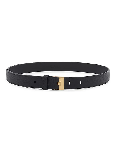 Watch Pebbled Leather Belt