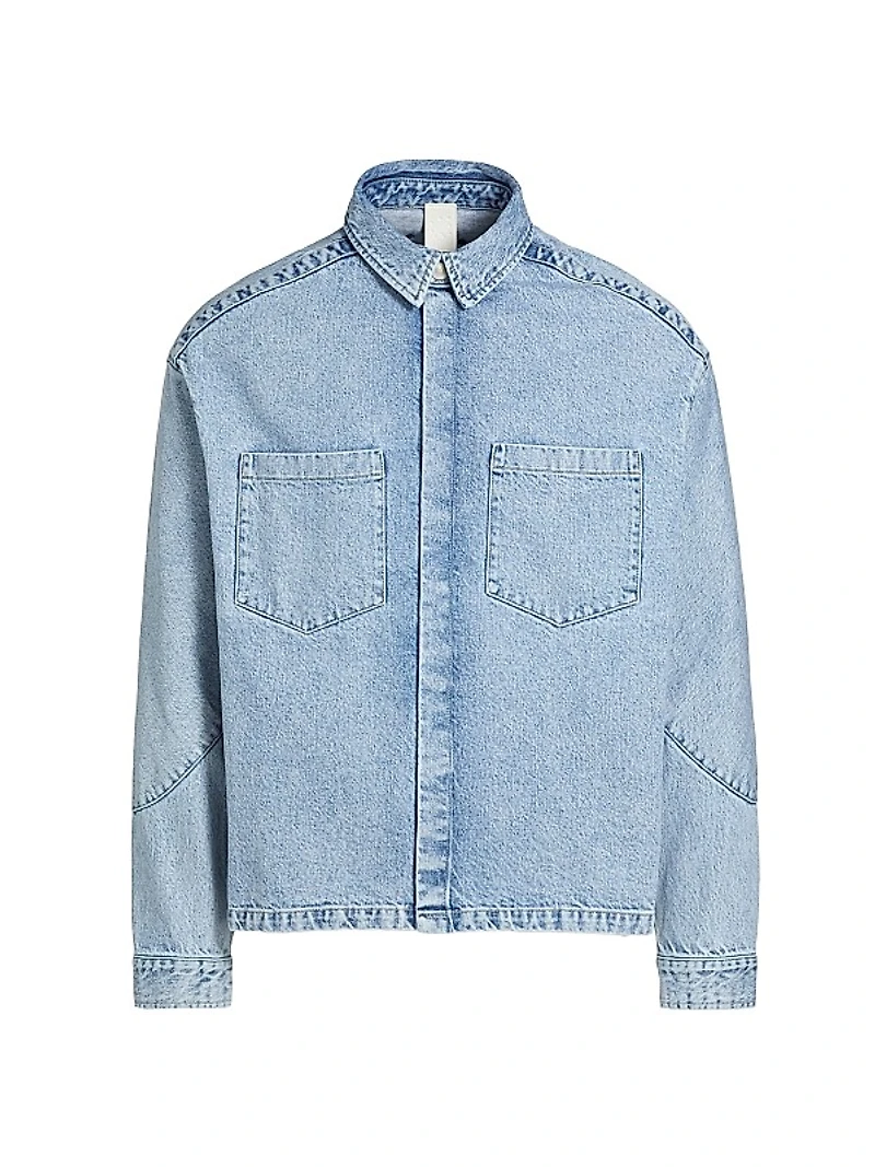 Light Denim Shirt Jacket