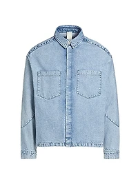 Light Denim Shirt Jacket