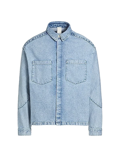 Light Denim Shirt Jacket