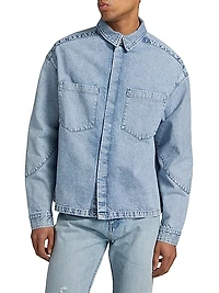 Light Denim Shirt Jacket